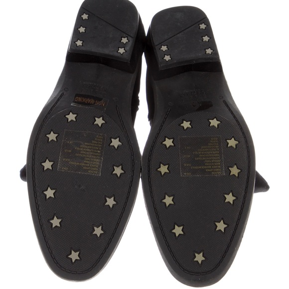 NIB Stuart Weitzman Black Suede Saloon Women's Boots - Size 5 - Picture 7 of 11